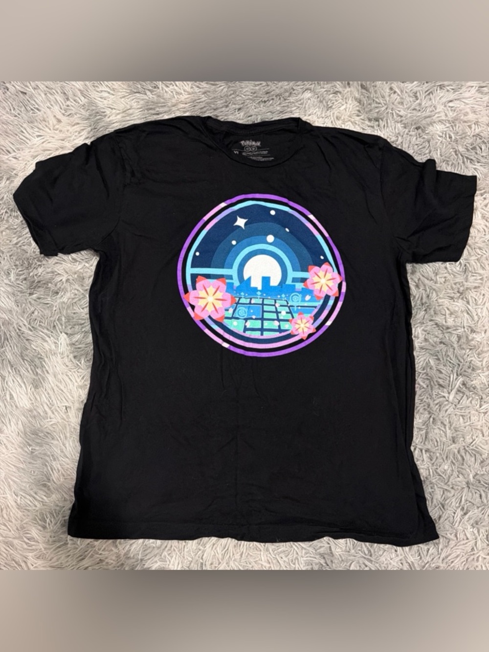 Pokemon Go Fest 2022 T Shirt Black XL Graphic Tee Nintendo Event Shirt